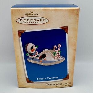 2004 Hallmark Keepsake Ornament Frosty Friends 25th in Series Eskimo Penguin